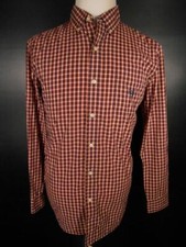 Beautiful Men's Medium Ralph Lauren Chaps Easy Care Red Plaid LS Button Shirt