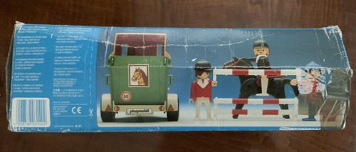 RETIRED Vintage Playmobil 3140 Horse Equestrian Showing Jumping Jeep With Box - Picture 8 of 9