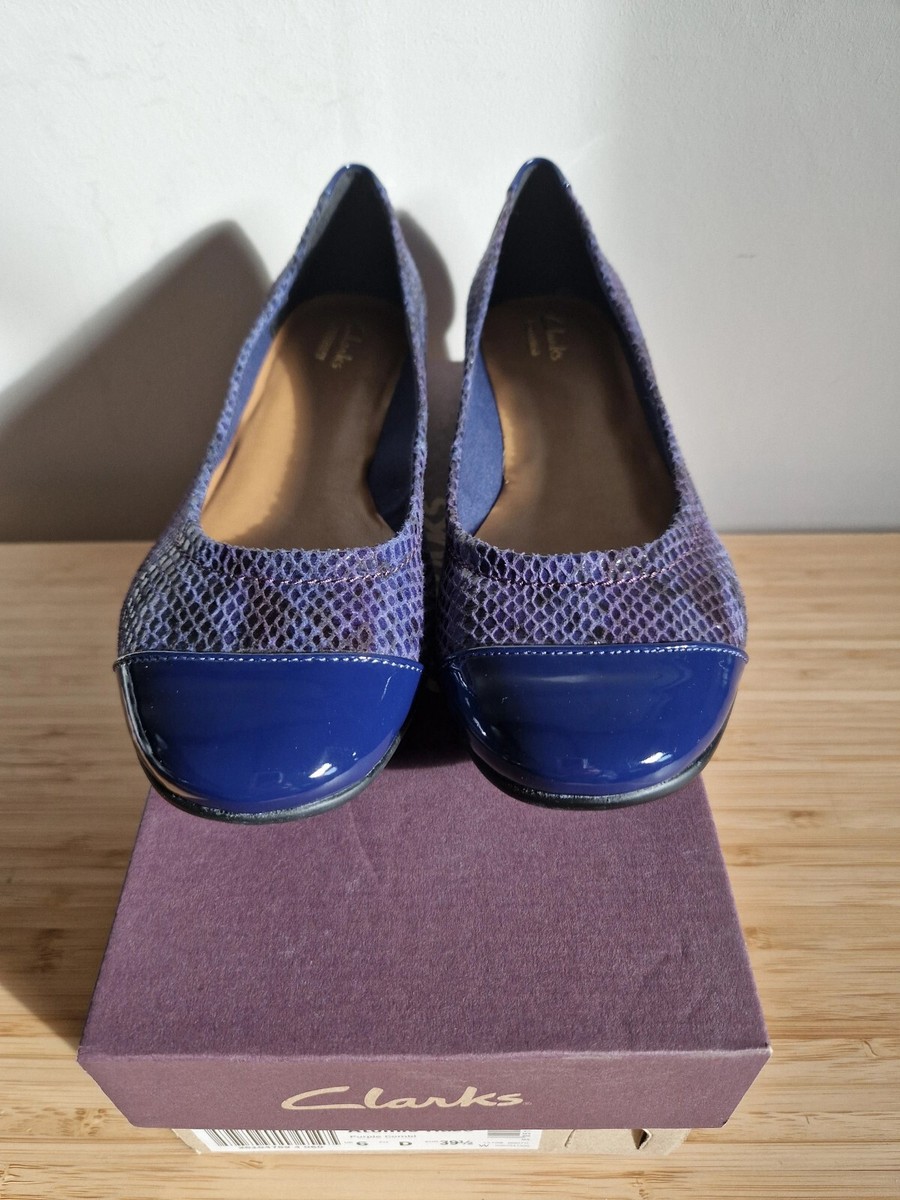 Woman's court sandals shoes Clarks atomic haze size UK