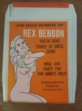 Vintage Adult 8 Track Tape Rex Benson Out of Sight  Stories of Sinful Satire