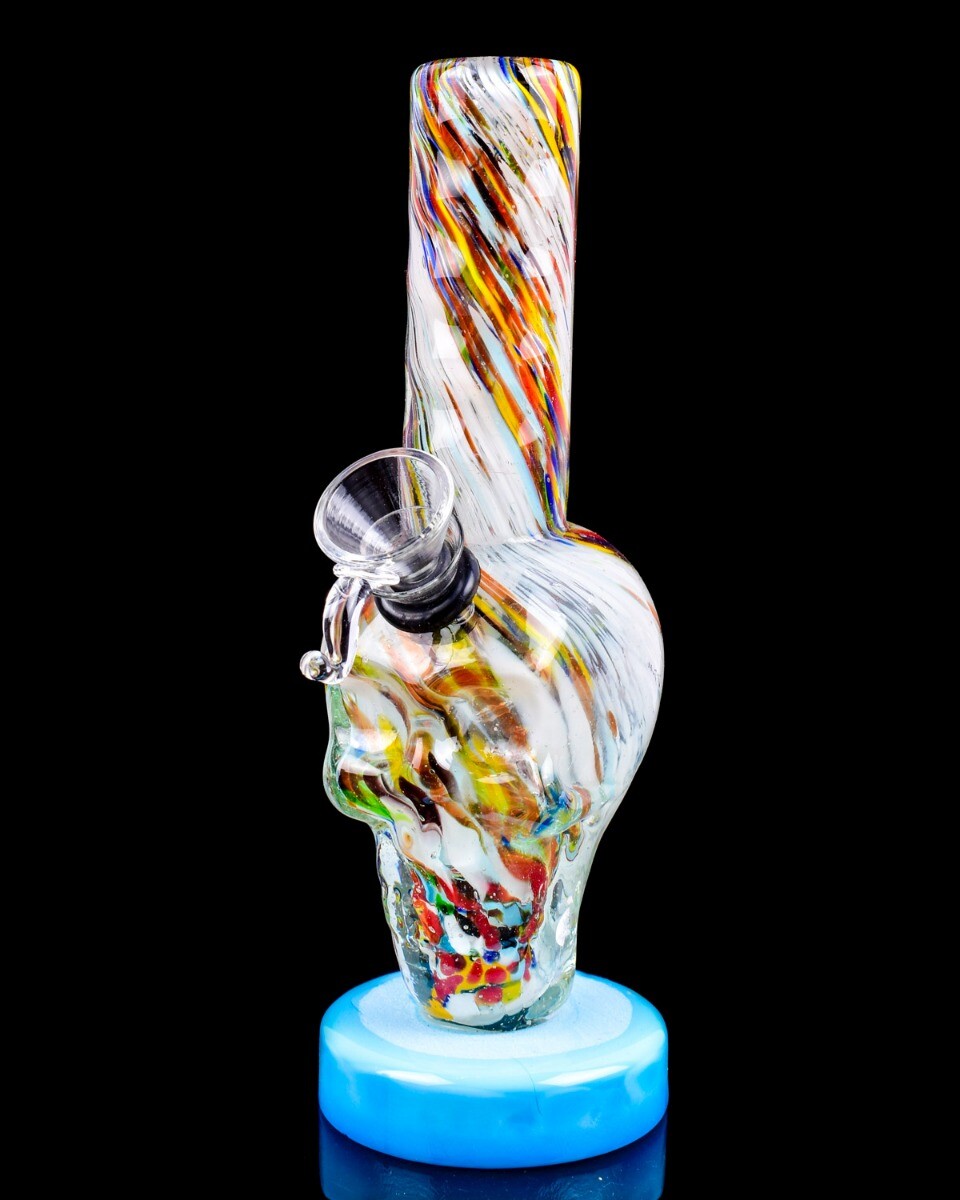 THICK 8" MONSTER Glass Water Pipe SKULL Bong ALIEN Hookah UFO Pipe HEAVY *USA*