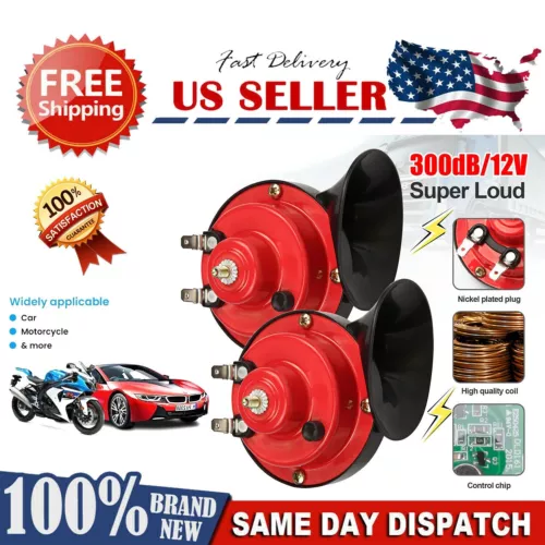 12V Waterproof Horn Kit Super Loud for Trucks, Cars, Motorcycles,Bikes and Boats - Picture 1 of 9