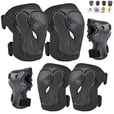 6X Kids Elbow Wrist Knee Pads Protective Gear Set Skate Roller Cycling Bike Gift