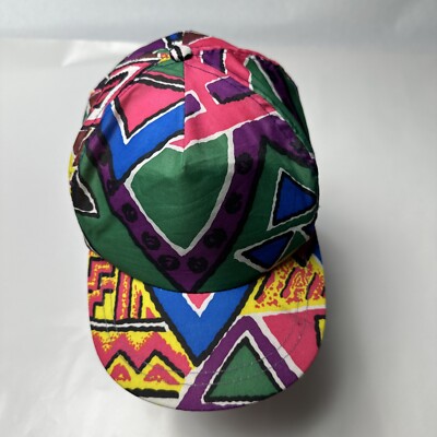80s COLORFUL FUNKY TRUCKER HAT FRESH PRINCE SNAPBACK ONE SIZE All Over  Print