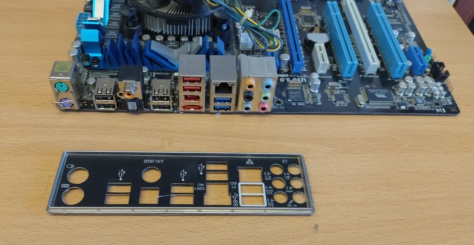 Asus P7P55D REV. 1.01G Socket 1156 DDR3 Motherboard with i7 CPU Ram & Backplate - Image 3 of 4