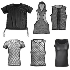 sleeveless fishnet top