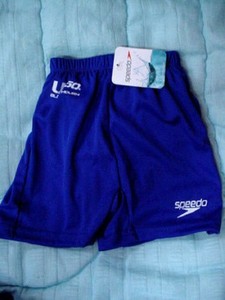 blue speedo swim shorts