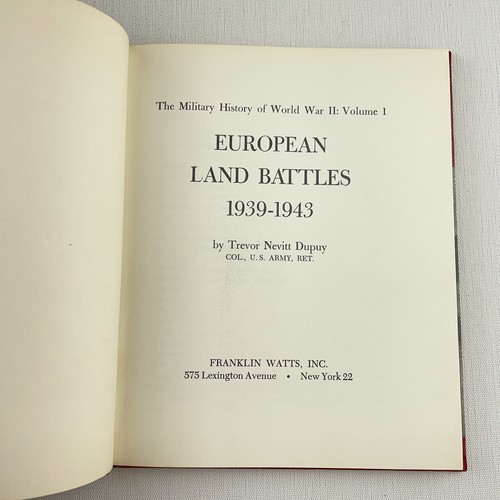 The Military History of World War II 18 Volume Set Trevor Dupuy Europe Navy HC - Bild 18 von 24