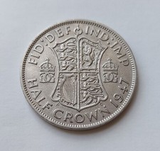 1947 King George VI Half Crown great condition