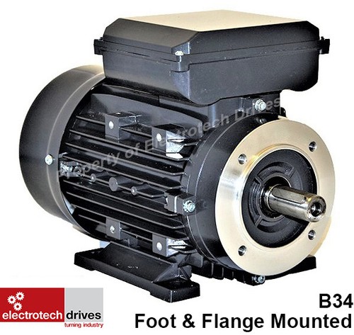 0.25 Kw Electric Motor 1400rpm 4 pole 240V Single Phase 1/3 HP Electric Motor - Picture 3 of 14