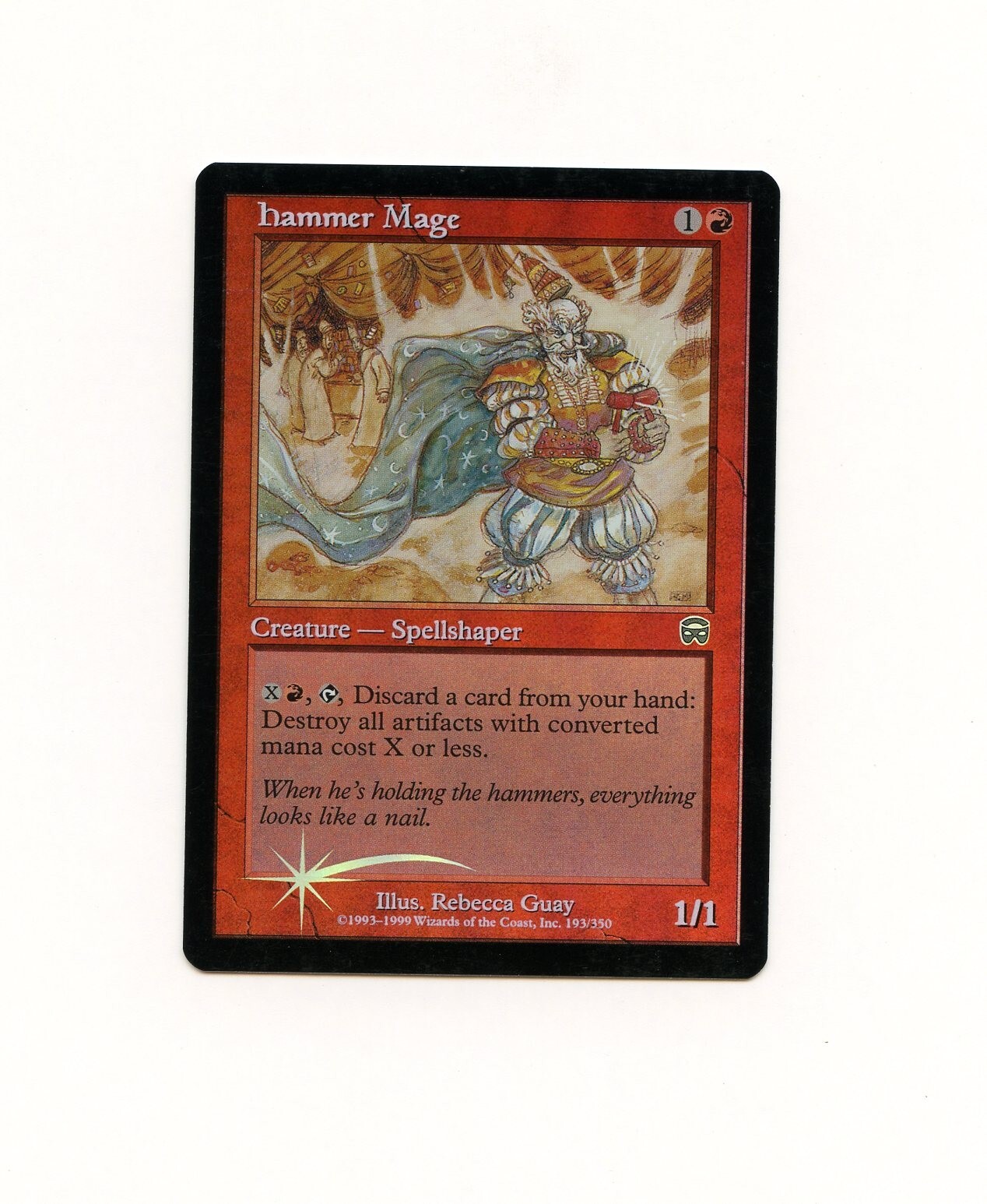 Hammer Mage Mercadian Masques FOIL LP Magic the Gathering