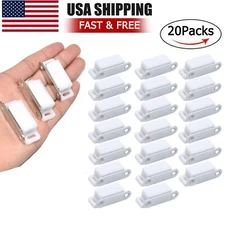 20Packs White Cabinet Magnets Magnetic Door Latch Catch for Kitchen Closet Door