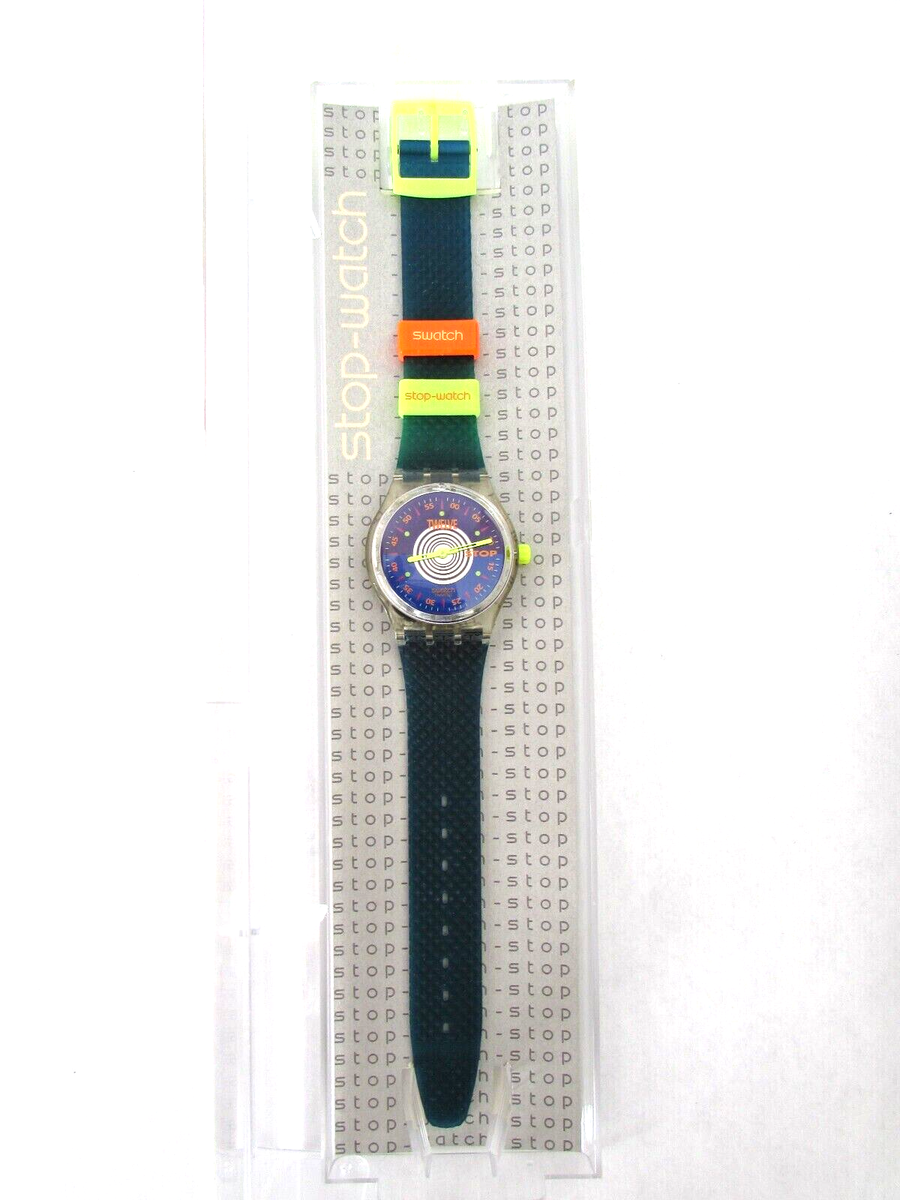 s486 Swatch Original Wrist Stop Watch Orologio SSK103 New Battery 