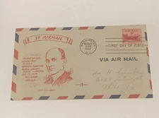 Wilbur Wright Air  Motor-Driven Plane 5 Cent Mail Cover 1947 Washington DC