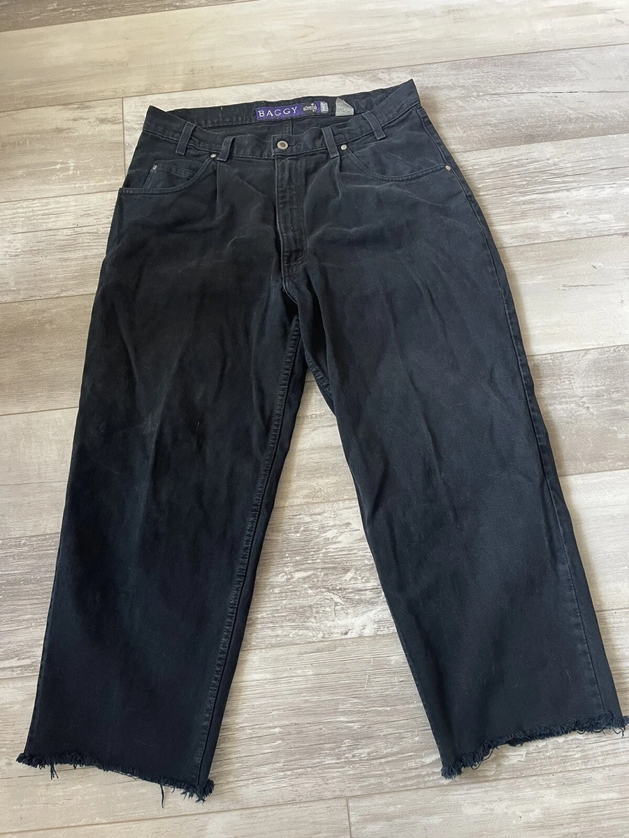 Vintage Mens Levi’s Silvertab Purple Label 90’s Baggy Black Jeans Size  36x25 USA