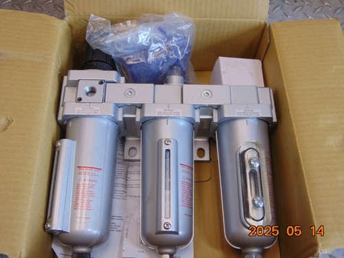 SMC FR-FLM764NA 1/2" NPT 3-STUFIGER FILTERREGLER AUTO-DRAIN - Bild 1 von 5