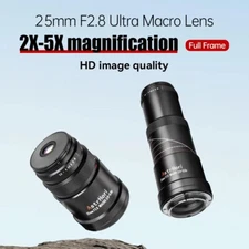 AstrHori 25mm F2.8 2X-5X Full Frame Macro Lens for Leica Panasonic Sigma L-mount