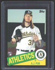2020 Topps Update A.J. Puk 1985 Topps Baseball 35th Anniversary