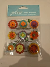 Jolee's Boutique LAYERED MINI FLOWERS Scrapbooking Stickers 
