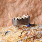 Black Onyx Crack Ring 925 Sterling Silver Ring Signet Ring For Mens
