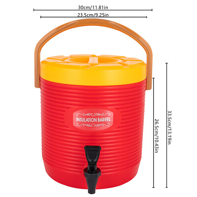 Stainless steel 13L Insulated Barrel Beverage Dispenser Water Milk Tea Coffee US