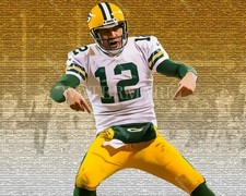 EB184 Aaron Rodgers Packers TD Celebration Football 8x10 11x14 16x20 Photo