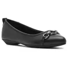 Anne Klein Women's Oddena Comfort Flat Size 8 Black