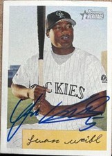 Juan Uribe Autographed 2002 Bowman Heritage #102