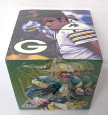 Cubo profesional Brett Favre Green Bay Packers juguete inquieto (9 disparos de acción) de colección nuevo en caja