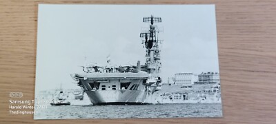 Foto Marineschiff Flugzeugträger Karel Doorman  25.05.1962 ca. 14x9cm
