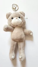 Plush Bear Keychain Teddy Bear Keychain Aniaml Key Ring Hanging Ornament BEIGE