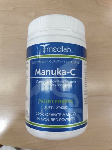 Medlab Manuka-C 105g Orange Mango flavoured powder + FREE POSTAGE - Picture 1 of 3