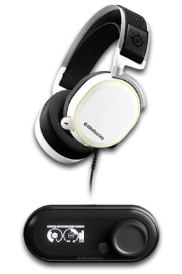 SteelSeries Arctis Pro + GameDAC Wired Gaming Headset - Certified Hi-Res Audio -