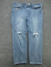 Judy Blue Jeans Womens 20W Blue Skinny Fit Distressed Pants Denim FITS 40x26.5 