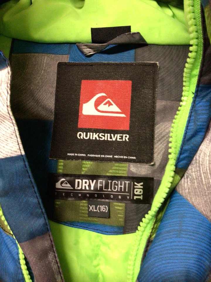 Jaqueta de esqui e snowboard Quicksilver Dry Flight 10k Technology. Youth XL(16). - Imagem 3 de 4