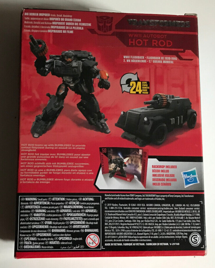 TRANSFORMERS TLK MOVIE STUDIO SERIES 50 DELUXE CLASS WW2 HOT ROD HASBRO