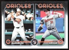 2024 5649E Topps Update David Banuelos  / Matt Krook Rookie Baltimore Orioles