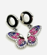 925 Sterling Silver  Always My Sister, Forever My Friend   Charm Pendant Pair