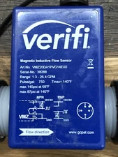 Verifi Magnetic Inductive Flow Sensor Range 1.3-26.4 GPM 