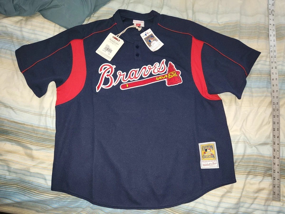 MLB, Tops, Atlanta Braves Button Up Jersey Top