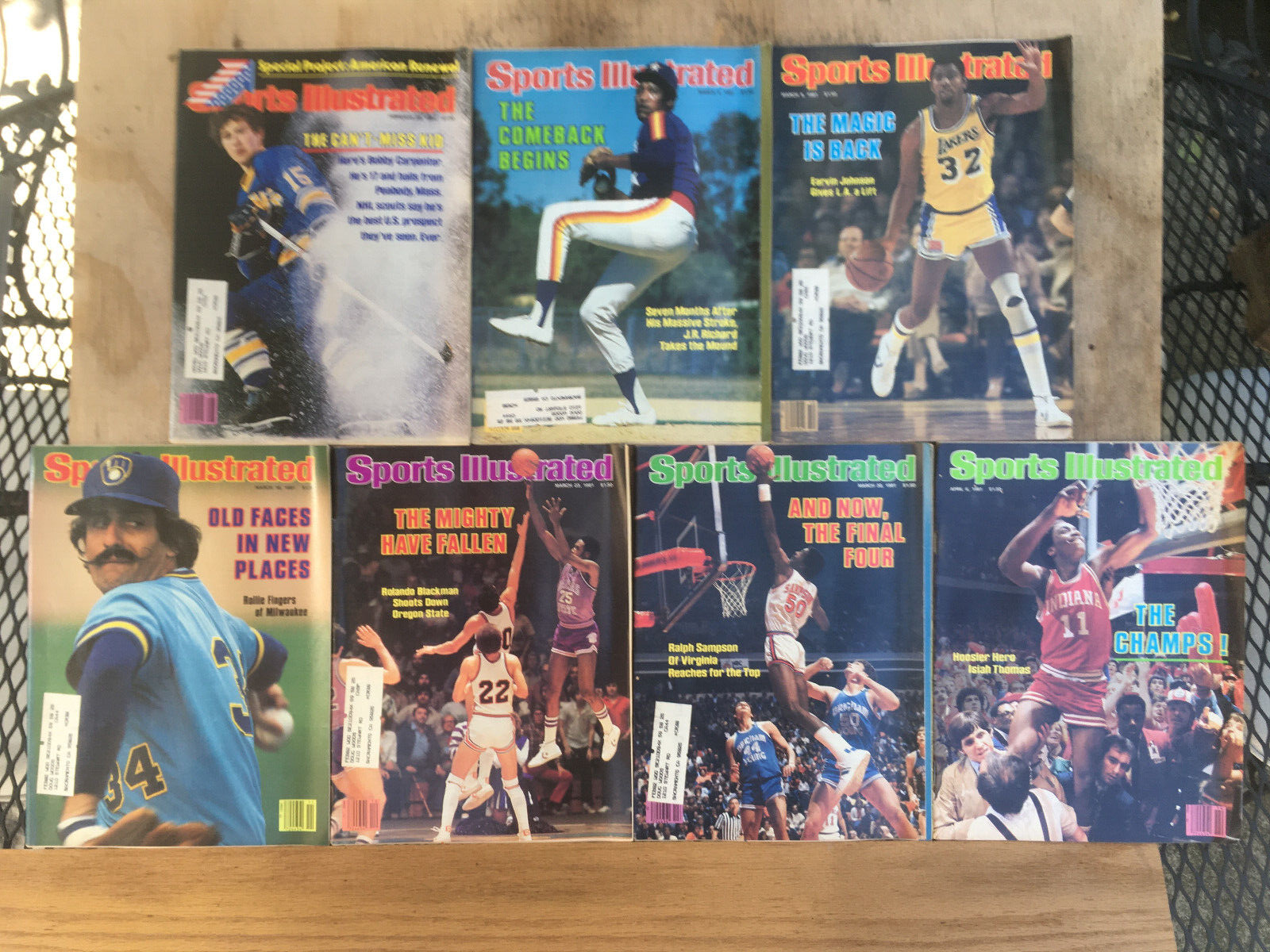 Historic 1979 and 1981 Issues of Sports Illustrated - Set of 53