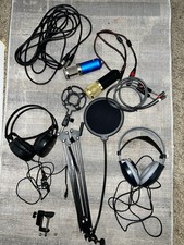 Professional Studio Recording Bundle Microphone Stand Filter Accessories DESC