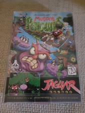 Attack of the killer penguins boxed cart game. Atari Jaguar w/protector Box.RARE