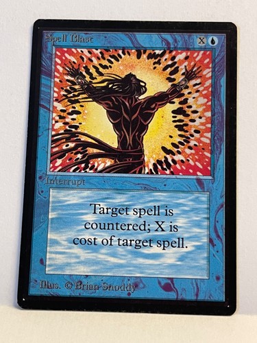 Spell Blast Beta LP MTG Magic the Gathering 