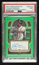 2023 Definitive Collection Rookie Green 4/25 Vaughn Grissom PSA 9 MINT Auto 0o3x