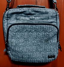 LUG set of 2 RANGER Quilted grey Messenger Shoulder Bag + Matching RODEO Wallet