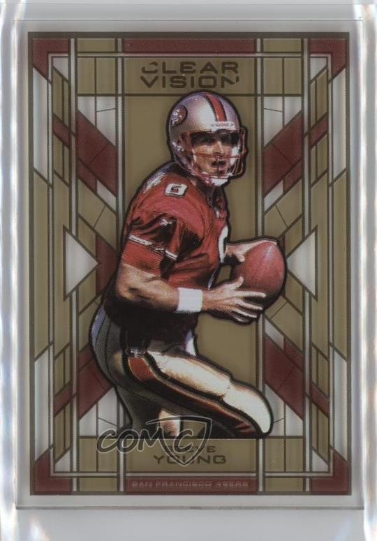 2015 Panini Clear Vision Stained Glass Steve Young #SG-7 HOF 7v7