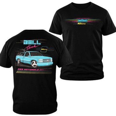 Belltech OBS Nationals T-shirt, 2 Sides Print Retro Lowered Truck Graphic Tee