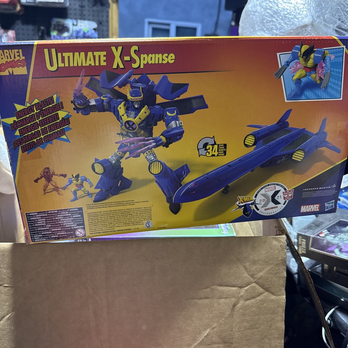 Transformers Collaborative: Marvel Comics X-Men Ultimate X-Spanse X-Jet To  Robot