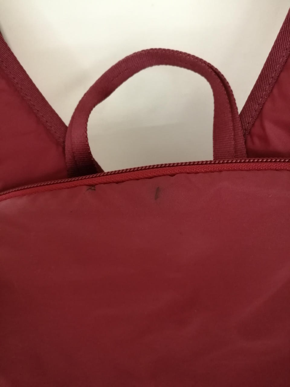 CAPE BACKPACK Model RED Missing Handle Stain PORT… - image 9